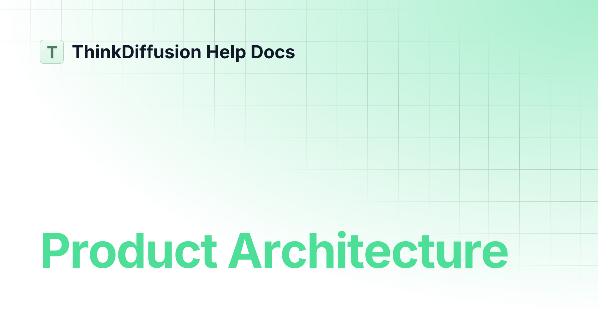 Product Architecture | ThinkDiffusion Help Docs